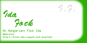 ida fock business card